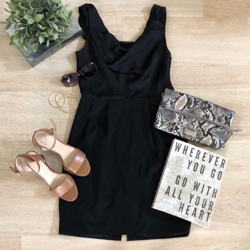 Express design studio black cowl neck dress